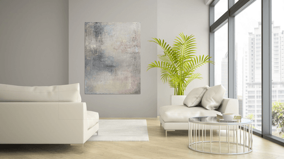 "1198 abstract beige/silber wall"