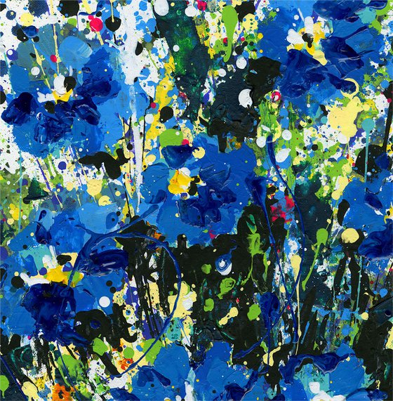 Blue Wonder - Floral art by Kathy Morton Stanion