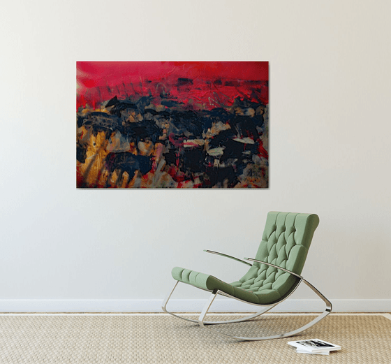 TAUREAUX SOLEIL COUCHANT