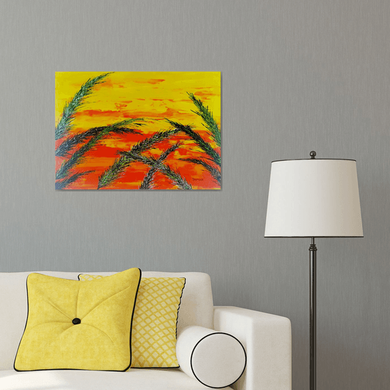 Grass In Yellow Color