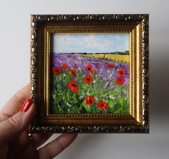 Poppy, Mini Art Framed