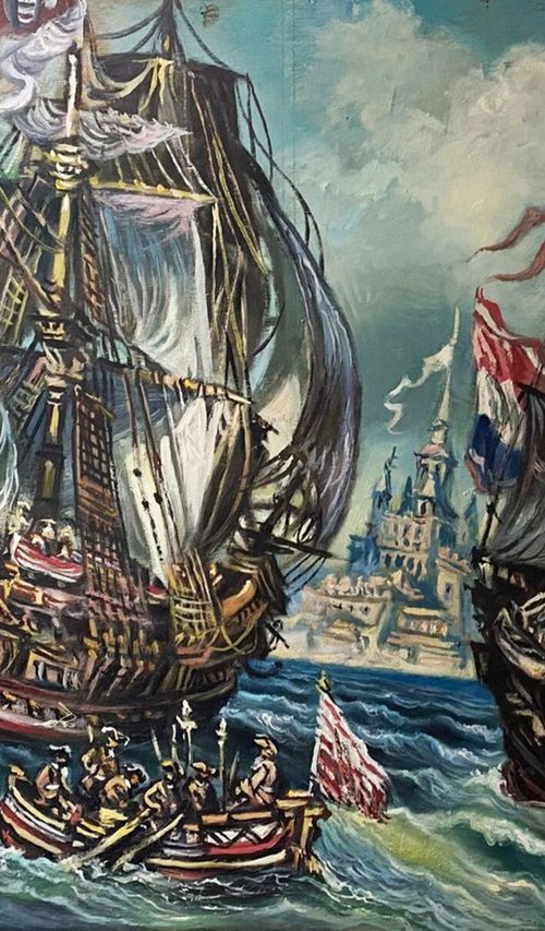 18th century ships by Oleg and Alexander Litvinov