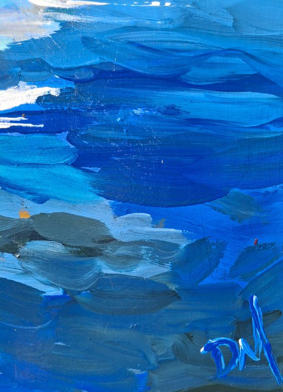 Sailing Blue Reflections