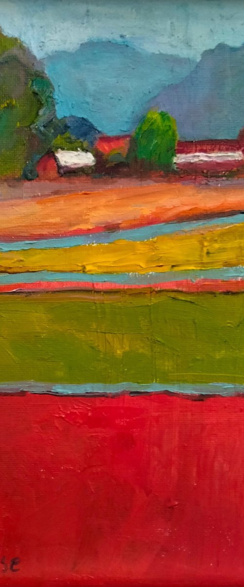 red field landscape by Ella Bosse