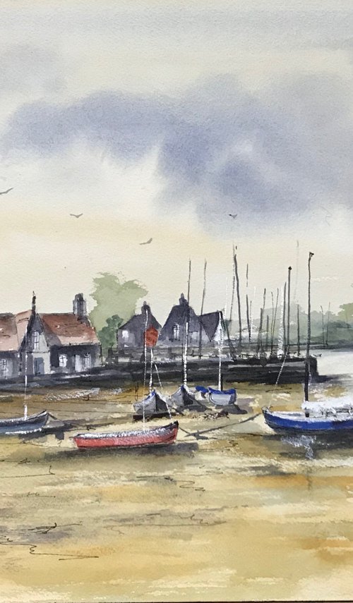 Low tide at Burnham Overy Staithes by Brian Tucker