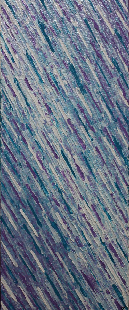 Violet blue white knife texture by Jonathan Pradillon