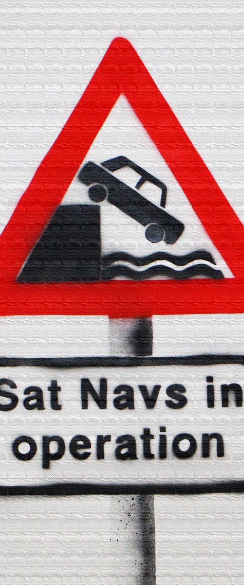 Sat Nav (on canvas). by Juan Sly