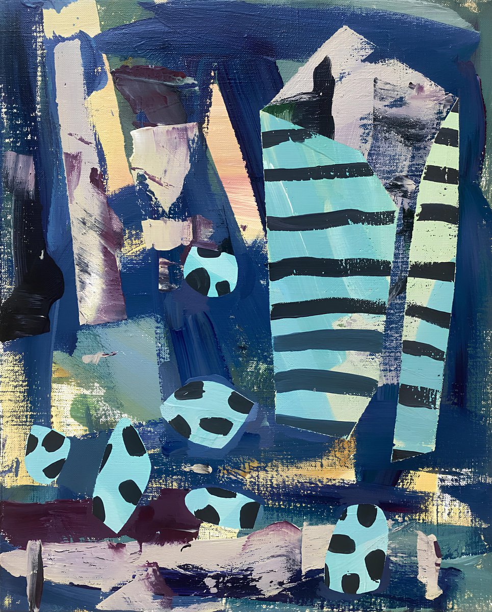 Geometric Abstract Acrylic Painting By Sofi Ginger, 16 X 20", Palette Of Change, Original Artwork