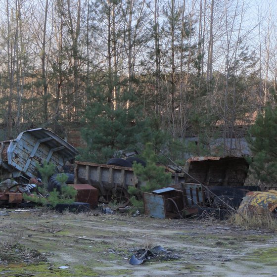 #54. Pripyat vehicle graveyard 2 - Xl size