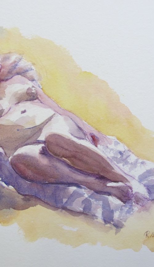 reclining female nude by Rory O’Neill