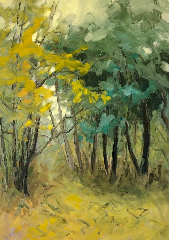 traipsing the leaves