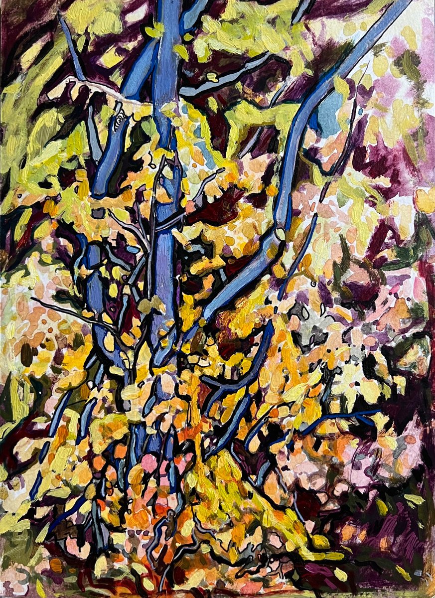 Raffi Ghazaryan | Original Acrylic Painting | ''Autumn Mood'' | 19 X 27Cm | Artwork For Sale On Artfinder