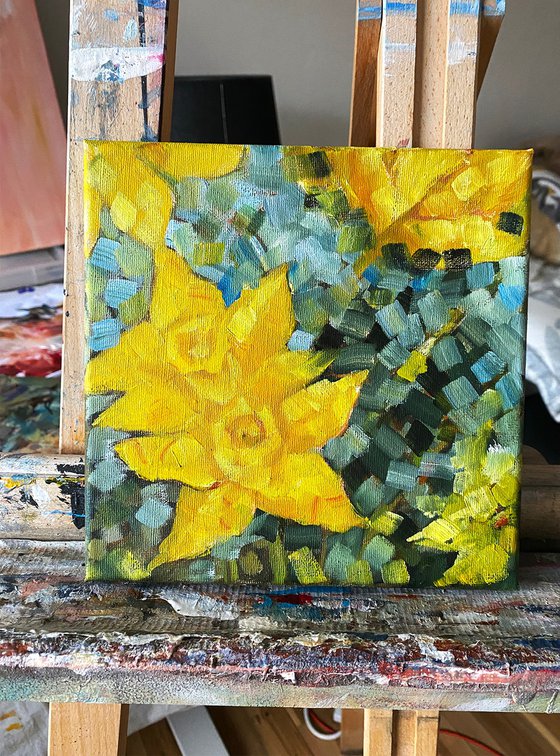 Daffodils Abstract