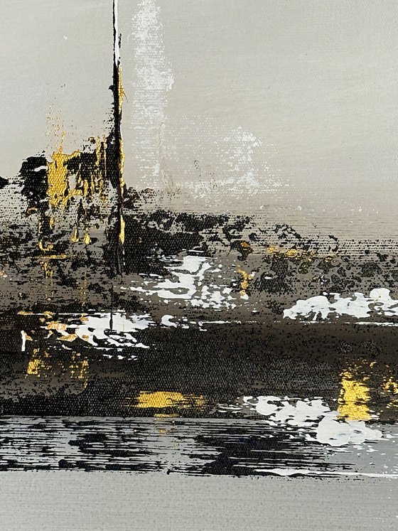 Brown Grey Gold Textured-Edge of Illumination