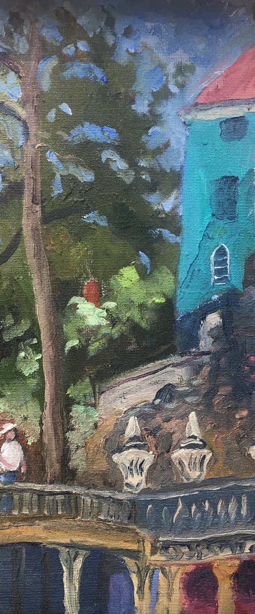 Italian architecture at Portmeirion by Julian Lovegrove Art