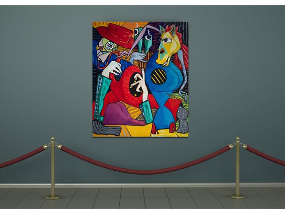The sax and violin player