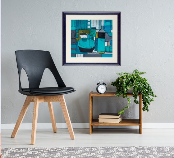 Blue Abstract Still Life