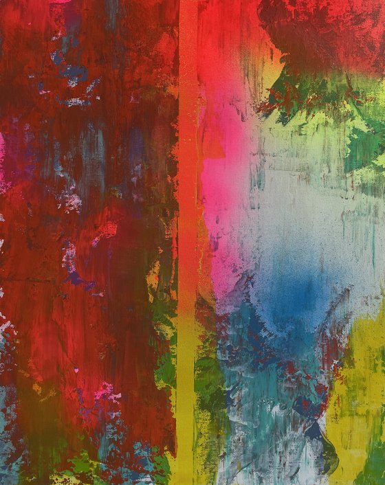 Abstract Red and Yellow