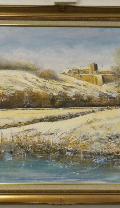 "WINTER SUN ON LYMPNE CASTLE" by Colin Buckham