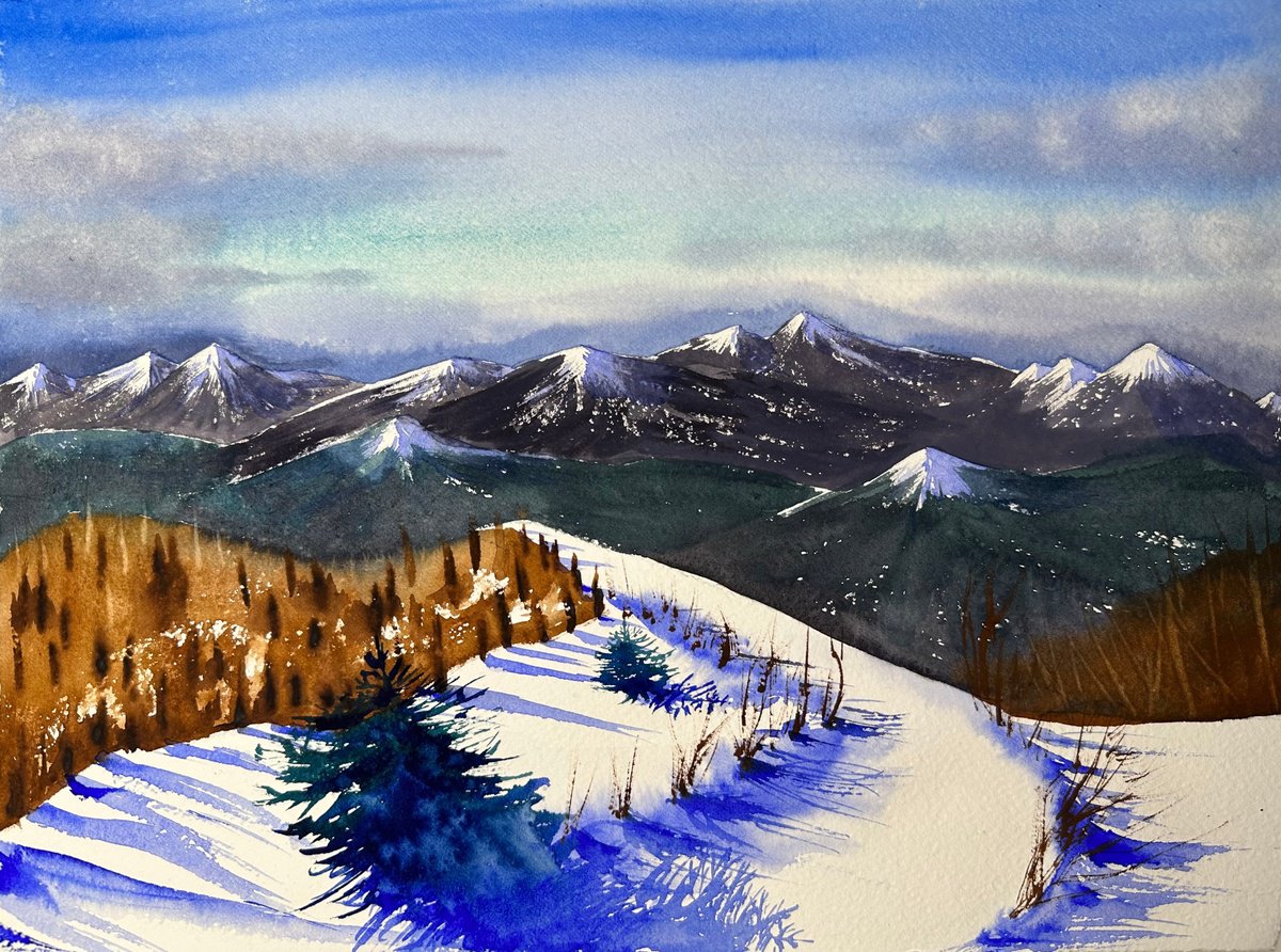 Winter in mountians by Yuliia Sharapova