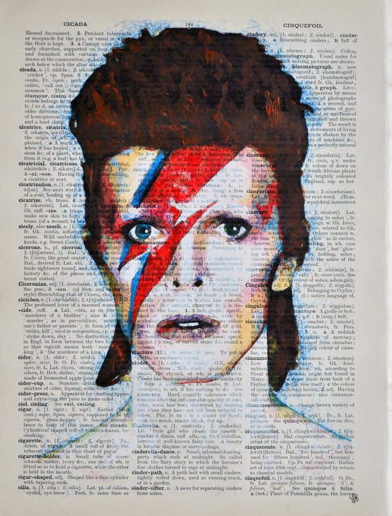 david bowie collage art