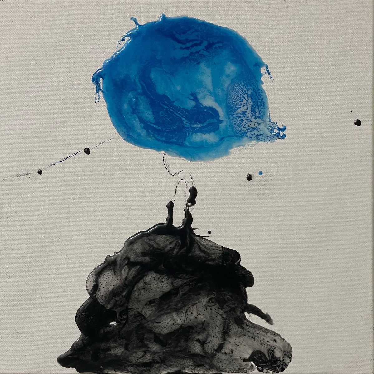 Pensiero Blu By Giusy Lauriola, 12 X 12, Artwork For Sale On Artfinder