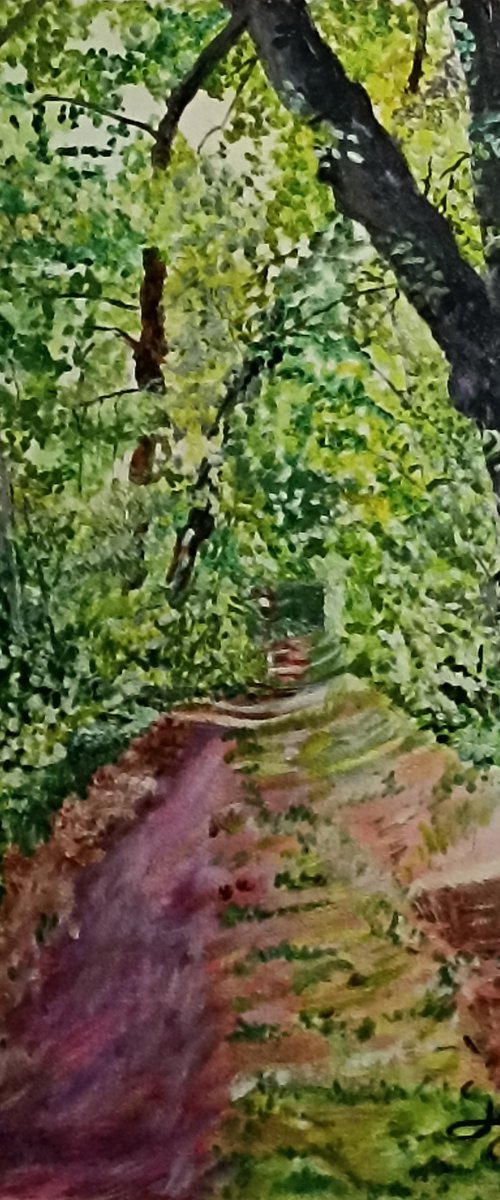 Path in the forest by Isabelle Lucas