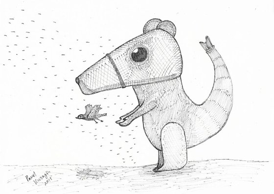 Freak animal  and bird