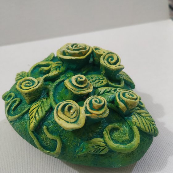 Floral series with clay