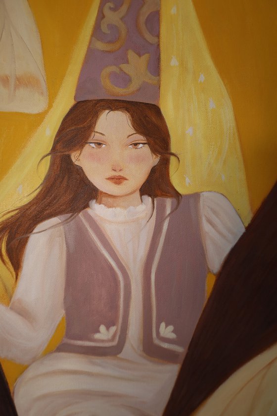 She Sits Where the World Splits