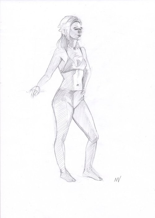 Sketch of Human body. Woman.78 by Mag Verkhovets