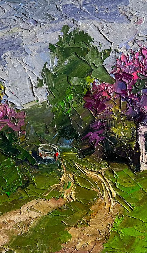 Lilac Growing in the Village by Boris Serdyuk