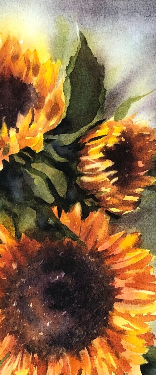Sunflowers by Alina Karpova