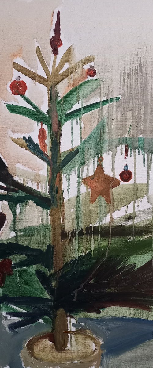 Christmas tree with stars by Irina Seller