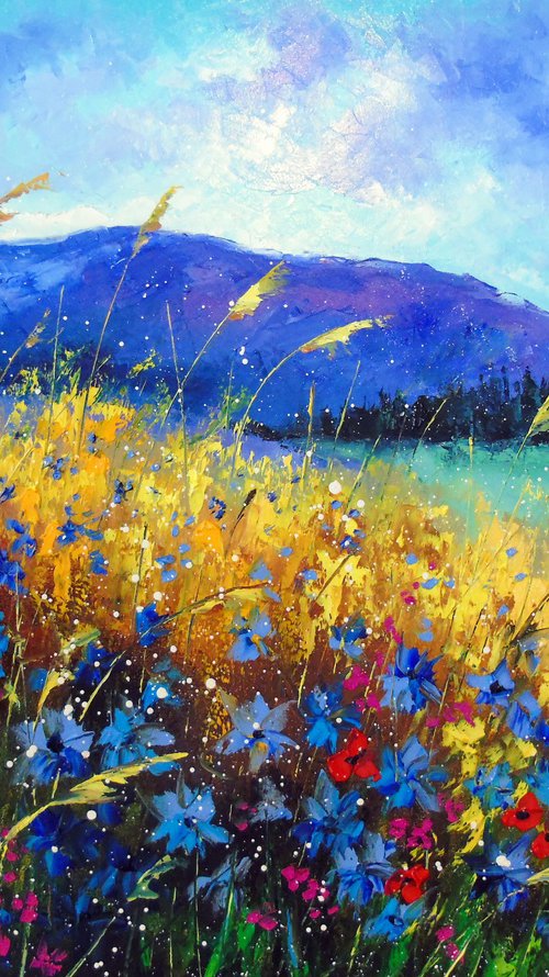 Wildflowers near the mountains by Olha Darchuk