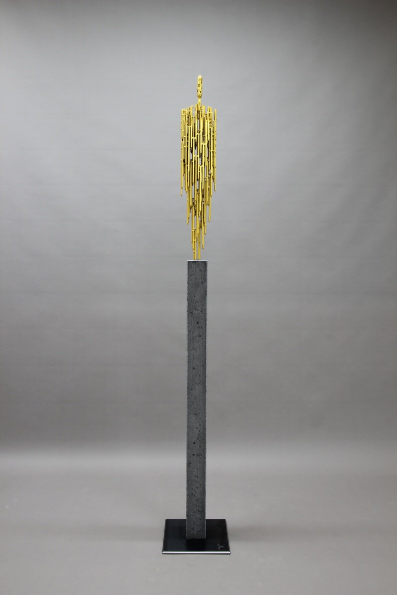 Portrait Sculpture By Manfred Hellweger, 11 X 74", Human Nails Xxiii, Original Artwork