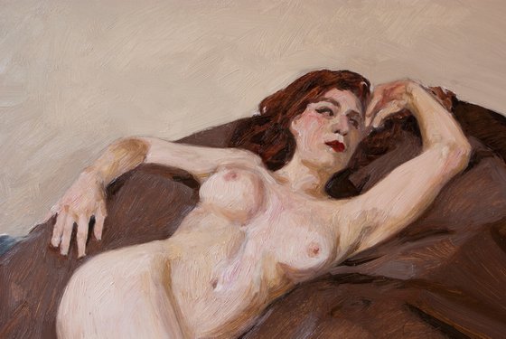 modern life model portrait of a nude woman