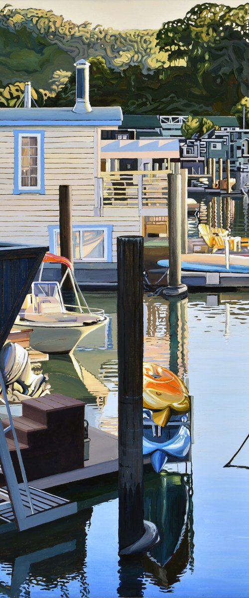 Houseboats / Golden Hour by Alex Nizovsky