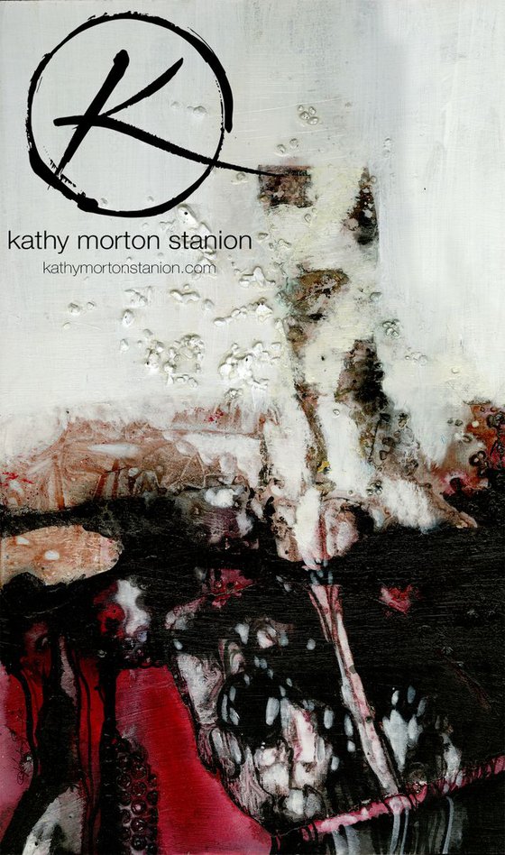 Stepping into the World - Abstract Mixed Media Painting by Kathy Morton Stanion, Modern Home decor