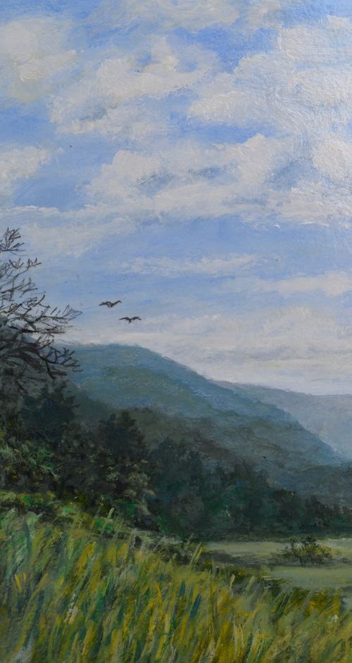 Valley View - 8X10 acrylic by Kathleen McDermott