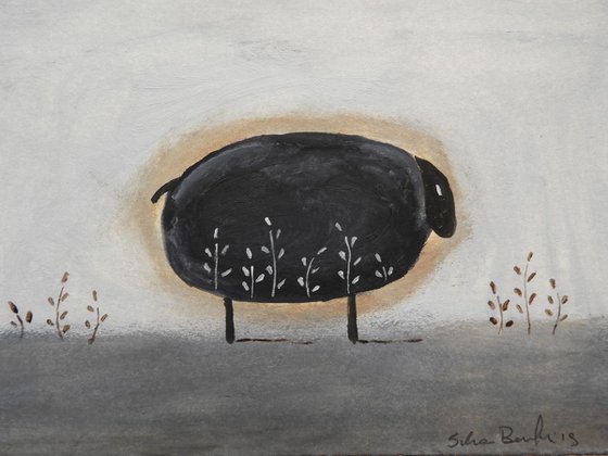 The freaky sheep in blue