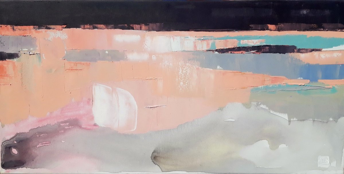 Evening. Lake. By Lesya Ros, 35 X 18, Artwork For Sale On Artfinder