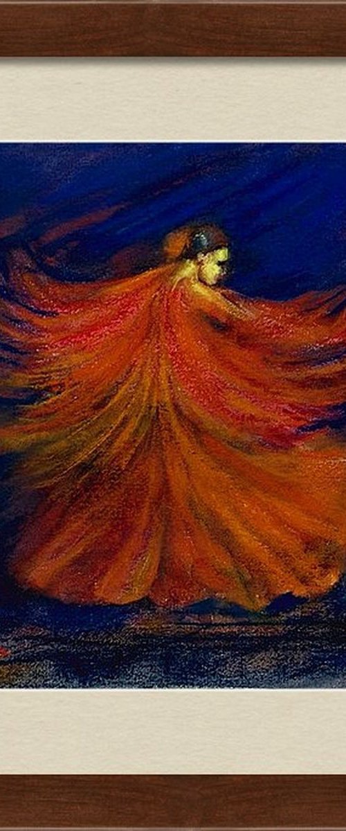 The Flamenco dancer Mixed media by Asha Shenoy