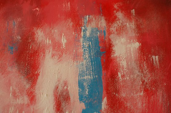 Abstract In Red Diptych