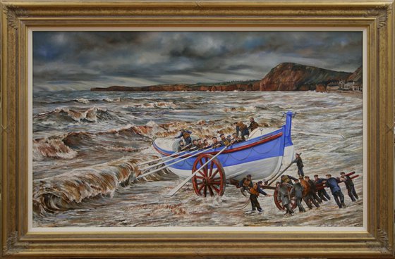 SIDMOUTH LIFEBOAT LAUNCH 31st DECEMBER, 1872