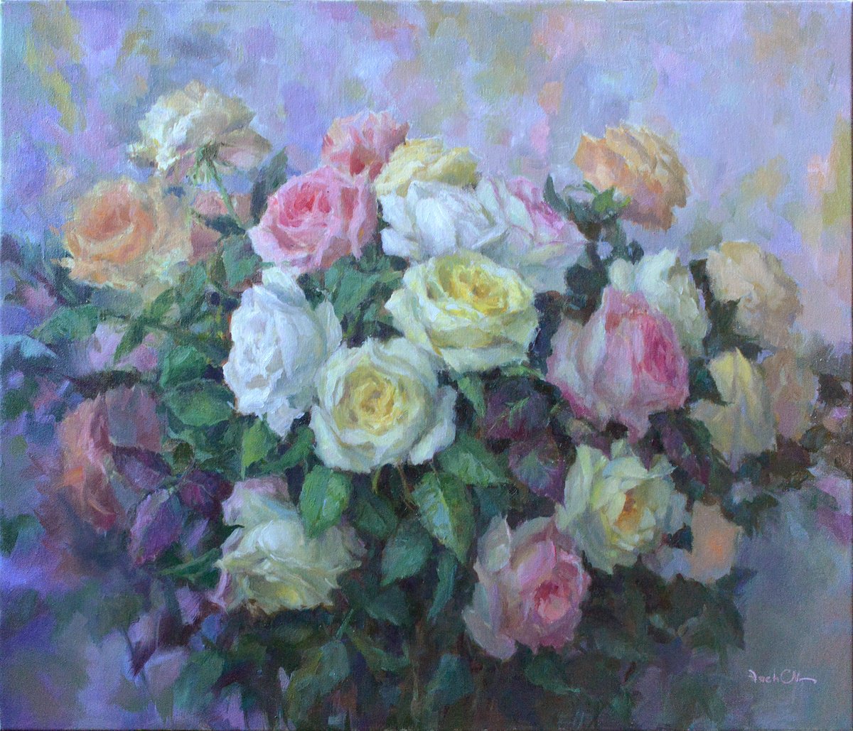 Roses #9 By Vachagan Manukyan, 31 X 27, Artwork For Sale On Artfinder