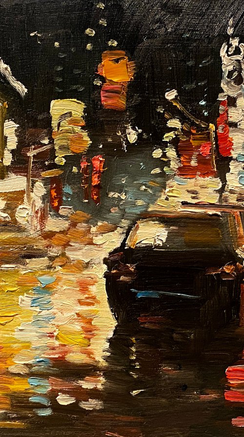 Rainy Bustling Street by Paul Cheng