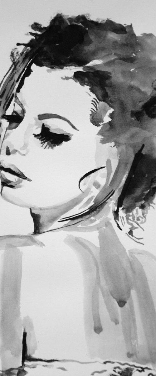 Woman's portrait by Alexandra Djokic