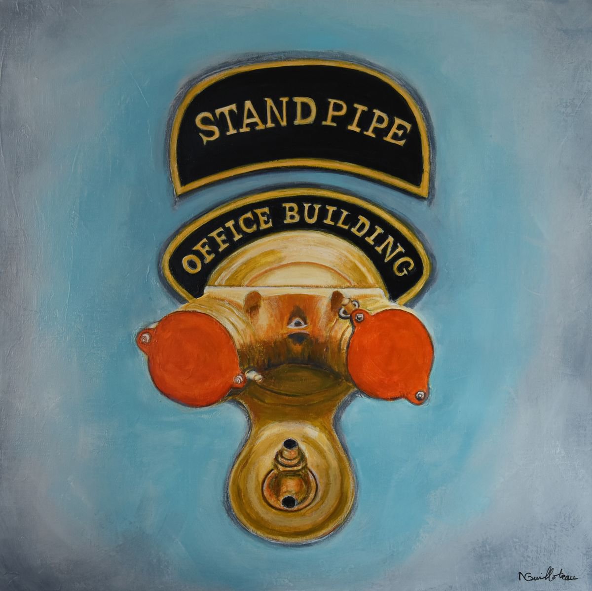 STANDPIPE 0115 - 40x40 cm by Michele Guilloteau