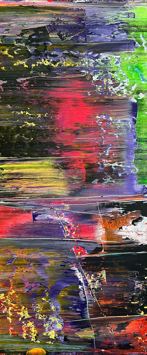 "Dull It Down" - Original PMS Abstract Acrylic Painting On Canvas - 24" x 36" by Preston M. Smith (PMS)